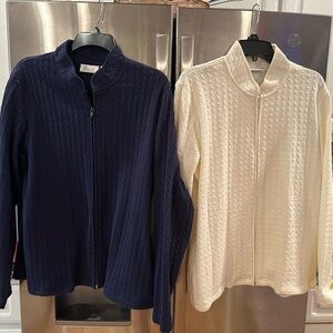 Denim & co. (2) Zip Lightweight Jackets